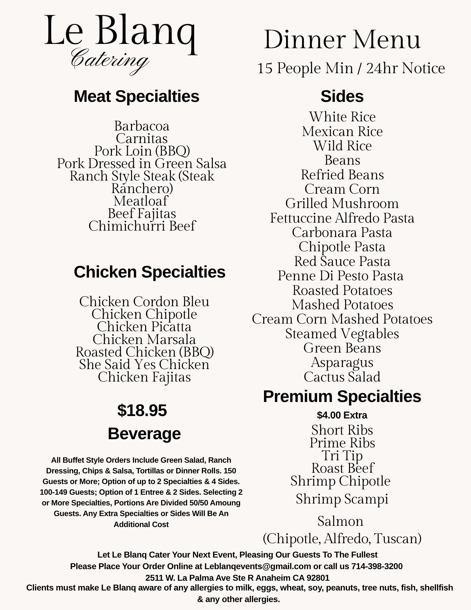 Catering Menu 4